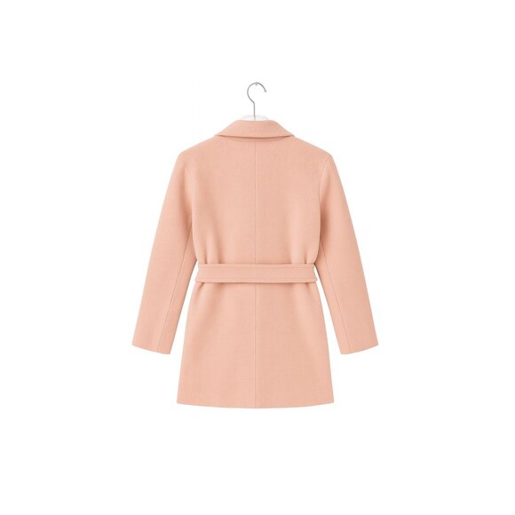 ✨ GAP Blush Pink Wool-Blend Wrap Coat – Dusty Rose – XS (EUC) - Picture 3 of 5